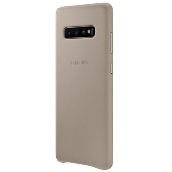 Samsung Leather Cover For Galaxy S10+ Gray