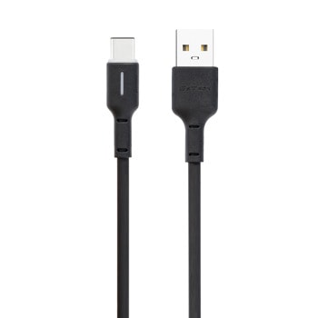 Кабел DeTech DE-C37C, от USB A(м) към USB C(м), 1m, черен | JAR Computers DeTech DE-C37C 40196