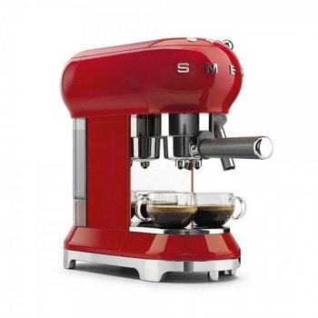 Кафемашина SMEG ECF01RDEU, 1350 W, 15 Bar, подгряване на чашите, червена | JAR Computers кафемашина smeg ecf01rdeu
