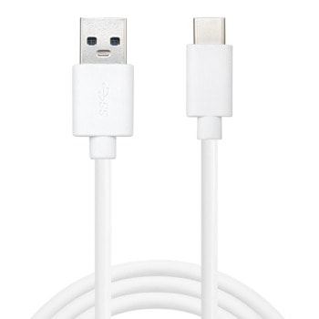Кабел Sandberg SNB-336-15, от USB Type A(м) към USB Type C(м), 1m, бял | JAR Computers SANDBERG USB-C - USB-A SNB-336-15