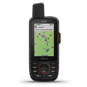 Ръчна навигация Garmin GPSMAP 67i, 3" (7.62cm) TFT цветен дисплей, 16GB вградена памет, microSD до 32GB, до 180 часа време на работа, IPX7 водоустойчивост, Wi-Fi, ANT+, Bluetooth | JAR Computers GPSMAP 67i 010-02812-01