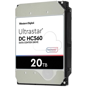 Твърд диск 20TB Western Digital Ultrastar HC560, SATA 6Gb/s, 7200 rpm, 512MB кеш, 3.5" (8.89 cm) image