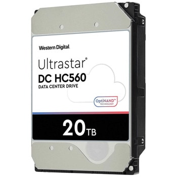 Твърд диск 20TB Western Digital Ultrastar HC560, SATA 6Gb/s, 7200 rpm, 512MB кеш, 3.5" (8.89 cm) | JAR Computers Western Digital Ultrastar 20TB 0F38785