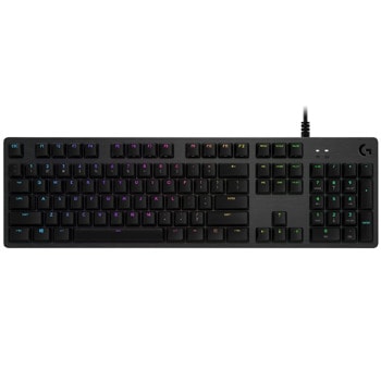 Клавиатура Logitech G512 Carbon, механична, GX Red Linear Switch, геймърска, подсветка, черна | JAR Computers Logitech G512 GX Red (LINEAR)