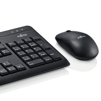 Kомплект клавиатура с мишка Fujitsu LX410, Черен