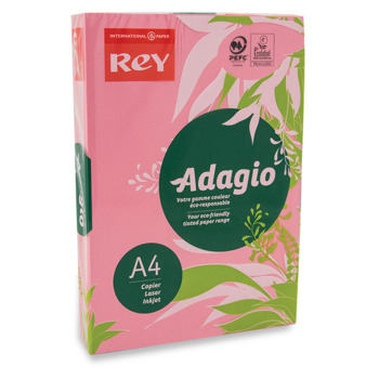 Хартия Rey Adagio A4 80 g/m2 500 листа розова