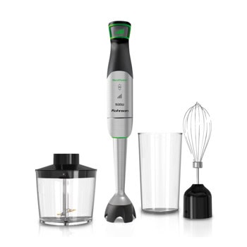 Пасатор Rohnson R-5750, с кана, чопър и бъркалка, 1500W, остриета с титаниево покритие, черен | JAR Computers Rohnson R-5750