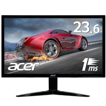 Монитор Acer KG241Qbmiix (UM.UX1EE.001), 23.6" (59.94 cm) TN панел, 75 Hz, Full HD, 1ms, 100 000 000:1, 300 cd/m2, HDMI, VGA | JAR Computers Acer KG241Qbmiix UM.UX1EE.001