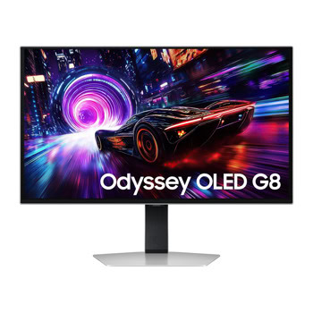 Монитор Samsung Odyssey OLED G8 G81SF (2025)(LS27FG810SUXEN), 27" (68.58cm) QD-OLED панел, 240Hz, 4K/UHD, 0.03ms, 1 000 000:1, 200cd/m2, DisplayPort, HDMI, USB | JAR Computers Samsung LS27FG810SUXEN