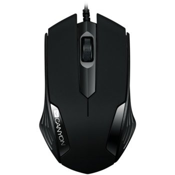 Мишка Canyon CNE-CMS02B, оптична (1000 dpi), USB, черна | JAR Computers Mouse Canyon CNE-CMS02B