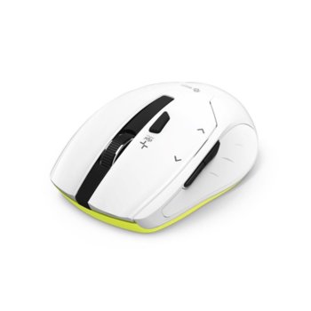 Мишка Hama Milano, оптична (2400 dpi), безжична (2.4GHz), USB, бяла, 6 бутона image