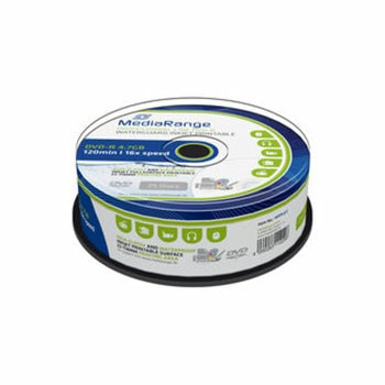 Оптичен носител DVD-R, 4.7Gb, MediaRange MRPL612, 16x, 25бр. | JAR Computers MediaRange DVD-R 4.7GB 120 Waterguard MRPL612