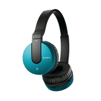 Слушалки Sony MDR-ZX550BN, микрофон, син