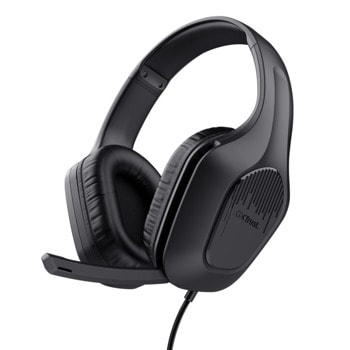 Слушалки Trust GXT 415 Zirox, микрофон, 50mm драйвери, 3.5mm жак, гейминг, черни | JAR Computers TRUST GXT 415 Zirox 24990