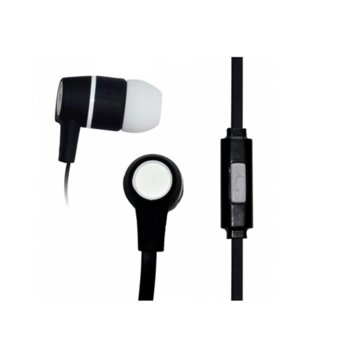 Слушалки Vakoss SK-214K, микрофон, бутон за разговори, черни | JAR Computers Vakoss Black SK-214K