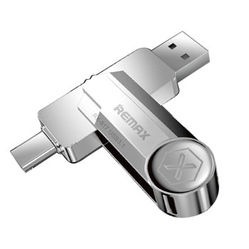 Памет 128GB USB Flash Drive, Remax RX-817, USB 3.1, сребрист | JAR Computers usb памет remax rx 817 128gb 62047