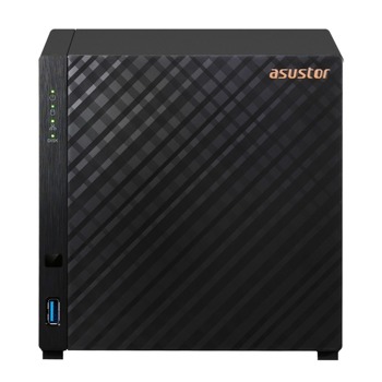 Мрежови диск (NAS) Asustor AS1104T, четири ядрен Realtek RTD1296 1.4GHz, без твърд диск, 4x SATA 6Gb/s, 1GB DDR4, 1x 100/1000/2500 LAN, 2x USB 3.2 | JAR Computers Asustor Drivestor AS1104T
