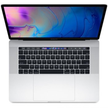 Лаптоп Apple MacBook Pro 15 Touch bar (MV922ZE/A)(сребрист), шестядрен Coffee Lake Intel Core i7-9750H 2.6/4.5GHz, 15.4" (39.12cm) IPS Retina дисплей & Radeon Pro 555X 4GB, 16GB DDR4, 256GB SSD, 4x USB-C Thunderbolt 3, macOS High Sierra, 1.83 kg | JAR Computers MacBook Pro 15 Touch bar (MV922ZE/A)