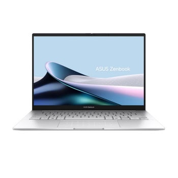 Лаптоп Asus Zenbook 14 UX3405CA-QL078W (90NB14W4-M00L20)(сребрист), четиринадесетядрен Intel Core Ultra 5 225H 1.7/4.9GHz, 14" (35.56cm) OLED WQXGA Touch Display (HDMI), 16GB LPDDR5X, 1TB SSD NVMe, 2x Thunderbolt 4, Windows 11 Home | JAR Computers Asus Zenbook 14 OLED UX3405CA-QL078W