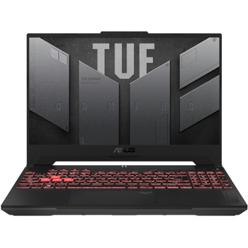 Лаптоп Asus TUF Gaming A15 FA507UV-LP014 (90NR0I25-M000M0)(сив), осемядрен AMD Ryzen 9 8945HS 4.0/5.2GHz, 15.6" (39.62cm) FHD IPS 144Hz Anti-Glare Display & GF RTX 4060 8GB, (HDMI), 16GB DDR5, 512GB SSD NVMe, 1x USB 3.2 Gen 2 Type-C, No OS | JAR Computers Asus TUF Gaming A15 FA507UV-LP014 90NR0I25-M000M0