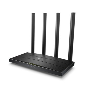 Рутер TP-Link Archer C80 AC1900, 2.4GHz (600 Mbps)/ 5GHz (1300 Mbps), Wireless AC, 4x LAN1000Mbps, 1x WAN1000, 4x външни антени | JAR Computers TP-Link Archer C80 AC1900
