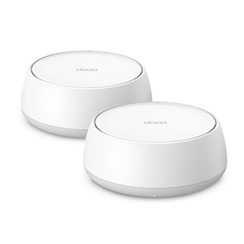Мрежеста система TP-Link Deco BE25 (2-pack), 3600Mbps, 2.4GHz (688 Mbps)/ 5GHz (2882Mbps), Wireless BE, 2x 100/1000/2500Mbps LAN/WAN | JAR Computers TP-Link Deco BE25(2-pack)