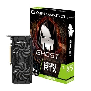 Видео карта Nvidia GeForce RTX 2060 SUPER, 8GB, Gainward Ghost (NE6206S018P2-1160X-1), PCI-E 3.0, GDDR6, 256-bit, DisplayPort, DVI | JAR Computers Gainward NE6206S018P2-1160X-1