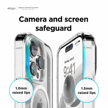 Hybrid MagSafe Case за iPhone 14 Pro прозрачен