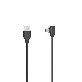 Кабел Hama 200646, от USB A(м) към USB C(м), 0.75m, черен | JAR Computers HAMA-200646