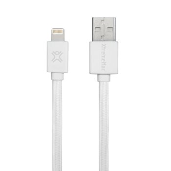 Кабел XtremeMac Lightning FLAT CABLE - White