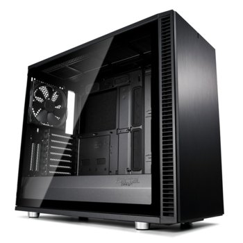 Кутия Fractal Design Define S2 Blackout - TG, mATX, ATX, ITX, EATX, USB 3.1 Gen 2 Type-C, черна, без захранване | JAR Computers Fractal Design Define S2 Blackout - TG