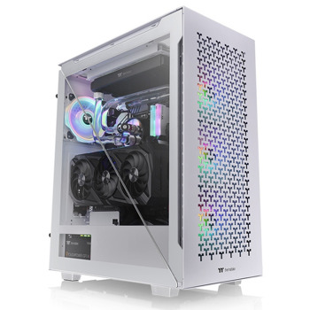 Кутия Thermaltake Divider 500 TG Air Snow, ATX/mATX/Mini-ITX, 1x USB 3.2 Gen 2 Type-C, 2x USB 3.0, с прозорец, бяла, без захранване | JAR Computers Thermaltake Divider 500 TG Air Snow CA-1T4-00M6WN