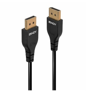 Кабел LINDY LNY-36461, от DisplayPort(м) към DisplayPort(м), 1m, 8K@60Hz, черен | JAR Computers кабел lindy lny-36461