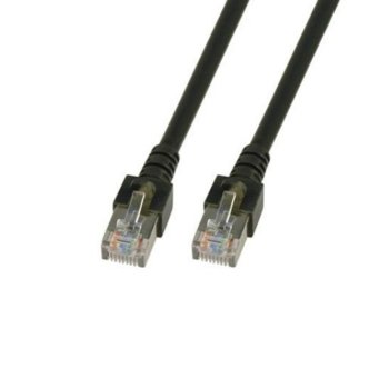Пач кабел EFB Elektronik K5456.0.5, SFTP, cat.5e, 0.5m, черен | JAR Computers EFB K5456.0.5 Cat.5e 0.5m SFTP черен