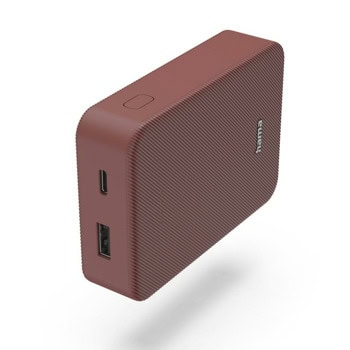 Външна батерия /power bank/ Hama Colour 10, 10 000 mAh, червена, 1x USB-C, 1x USB-A | JAR Computers Hama Colour 10 10 000 mAh Red 201714