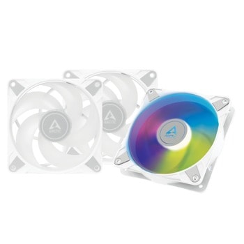 Вентилатор 120mm, ARCTIC P12 White A-RGB (ACFAN00258A), 4-Pin, 2000 rpm, Triple Pack, бял | JAR Computers ARCTIC P12 White, A-RGB ACFAN00258A