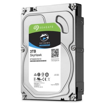 Твърд диск 3TB Seagate SkyHawk, SATA 6Gb/s, 5400 rpm, 64MB, 3.5"(8.89 cm) | JAR Computers 3TB Seagate SkyHawk ST3000VX010