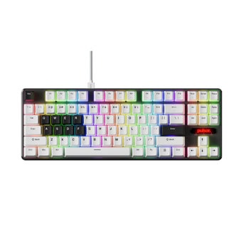 Клавиатура Pulsar PCMK 2 HE TKL ANSI, жична, механична, Gateron Magnetic суичове, гейминг, бяла, USB | JAR Computers Клавиатура Pulsar PCMK 2 HE TKL ANSI