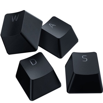 Капачки за механична клавиатура Razer PBT Keycap + Coiled Cable Upgrade Set (RC21-01490800-R3M1), 120-Keycap Set, US/UK Layout, черен | JAR Computers Razer RC21-01490800-R3M1