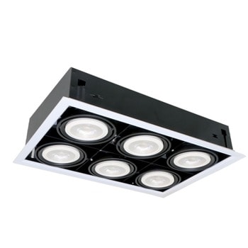 LED луна ELMARK 92Q61240DGR, 6X12W, 230V, защита IP20, 5400lm, 4000K, тъмно сив | JAR Computers LED луна ELMARK 92Q61240DGR