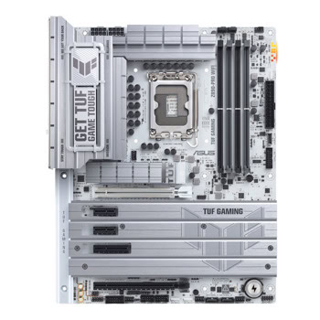 Дънна платка Asus TUF GAMING Z890-PRO WIFI, Z890, LGA1851, DDR5, PCI-E 5.0 (Thunderbolt&DP&HDMI), 4x SATA 6Gb/s, 4x M.2, 6x USB 3.2 Gen2, 2.5G LAN, Wi-Fi 7, Bluetooth 5.4, ATX | JAR Computers ASUS TUF GAMING Z890-PRO WIFI