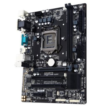 Дънна платка Gigabyte GA-H110M-S2PV (rev 1.0), H110, LGA1151, DDR4, PCI-E (DVI&VGA), 4x SATA 6Gb/s, 2x USB 3.0, microATX | JAR Computers Gigabyte GA-H110M-S2PV (rev. 1.0)