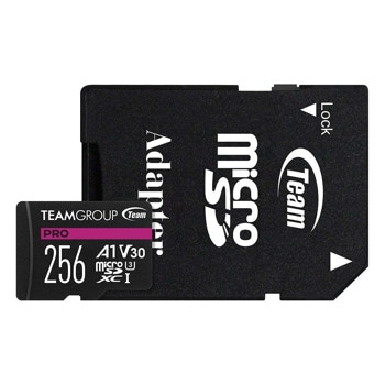 TeamGroup microSDXC 256GB A1 PRO SD Адаптер