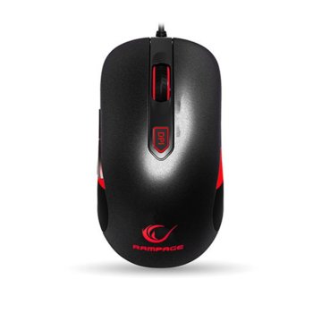 Мишка Everest Rampage SMX-R10 Orion, оптична(4000 dpi), гейминг, 6 бутона, USB, черна | JAR Computers Everest Rampage SMX-R10 Orion