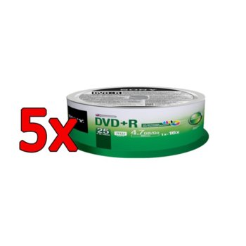 DVD+R media 4.7GB, Sony, 16x, 5x25бр.