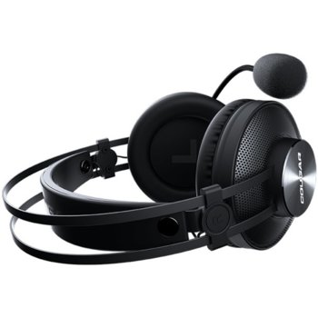 Слушалки Cougar Immersa Essential, микрофон, гейминг, 40mm говорители, AUX, черни | JAR Computers Cougar CG3H350P40B0001