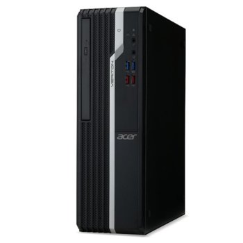 Настолен компютър Acer Veriton X2660G 9L (DT.VQWEX.055), четириядрен Coffee Lake Intel Core i3-8100T 3.1 GHz, 8GB DDR4, 1TB HDD, 2x USB 3.1, клавиатура и мишка, Windows 10 Pro | JAR Computers Acer Veriton X2660G 9L DT.VQWEX.055