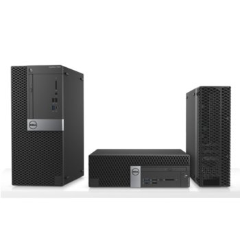 Настолен компютър Dell OptiPlex 7050 SF (N017O7050SFF02), четириядрен Kaby Lake Intel Core i7-7700 3.6/4.2 GHz, 8GB DDR4, 1TB HDD, 6x USB 3.1, клавиатура и мишка, Windows 10 Pro | JAR Computers Dell OptiPlex 7050 SF N017O7050SFF02
