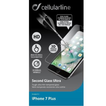 Cellular Line Tempered Glass за iPhone 7 Plus