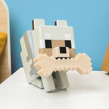 Paladone Glo Buddies Minecraft Wolf Light